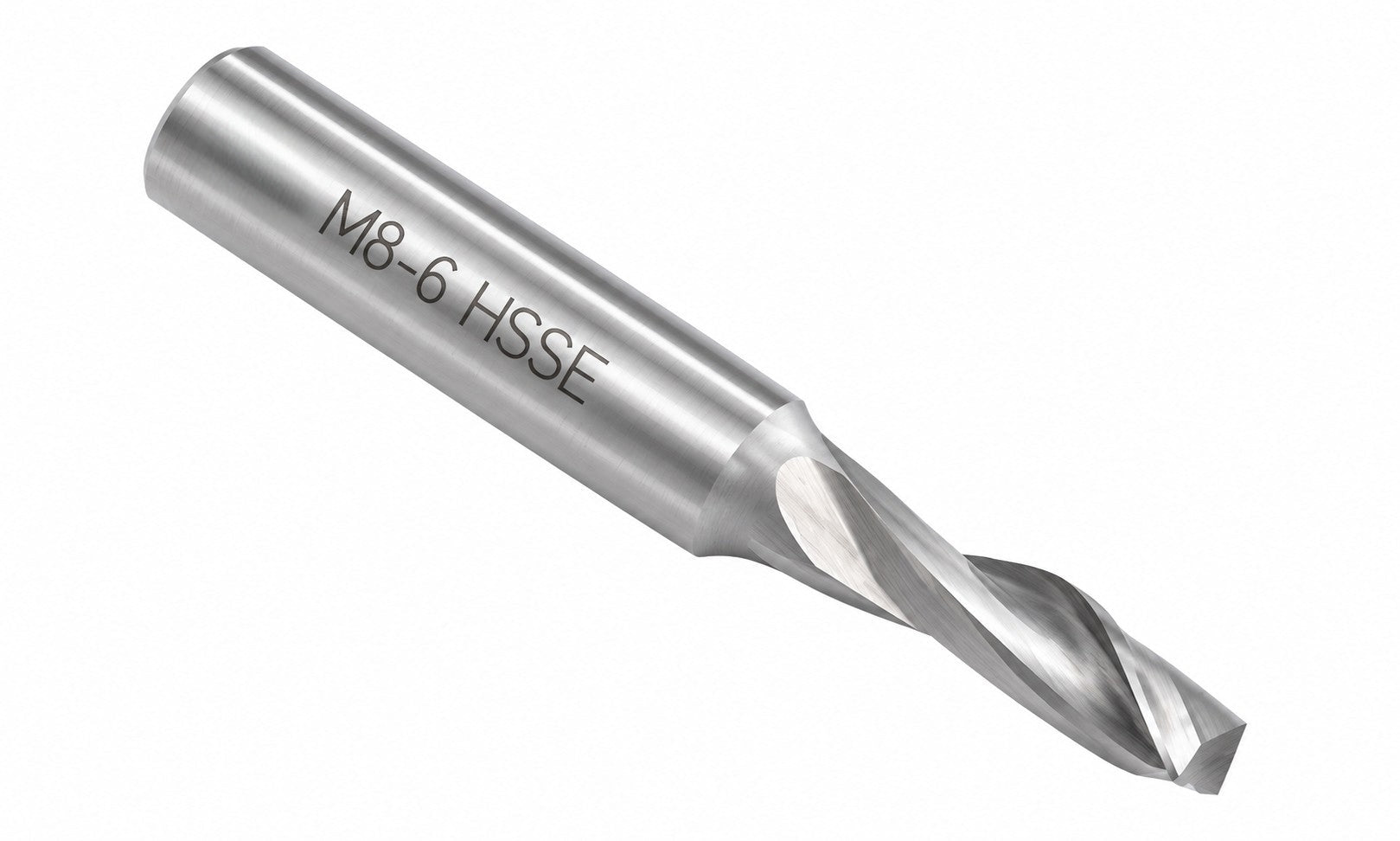Hepyc 6mm HSSE End Mill 1 Flute 45° Helix Short Series 60mm - Twin Eagle Imports