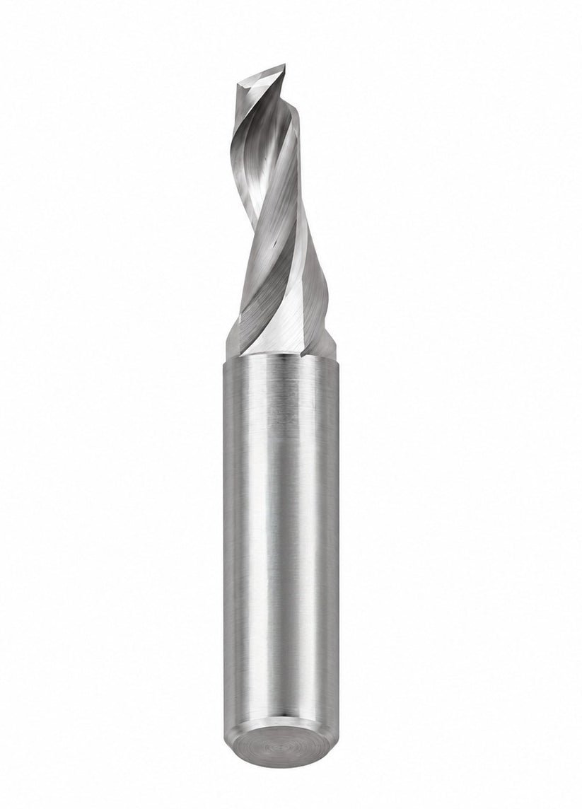 Hepyc 6mm HSSE End Mill 1 Flute 45° Helix Short Series 60mm - Twin Eagle Imports