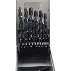 Hepyc Drill Bits Hepyc 1-13 mm HSS Drill Bit Set 0.5 mm Increments 25 Pc Kit