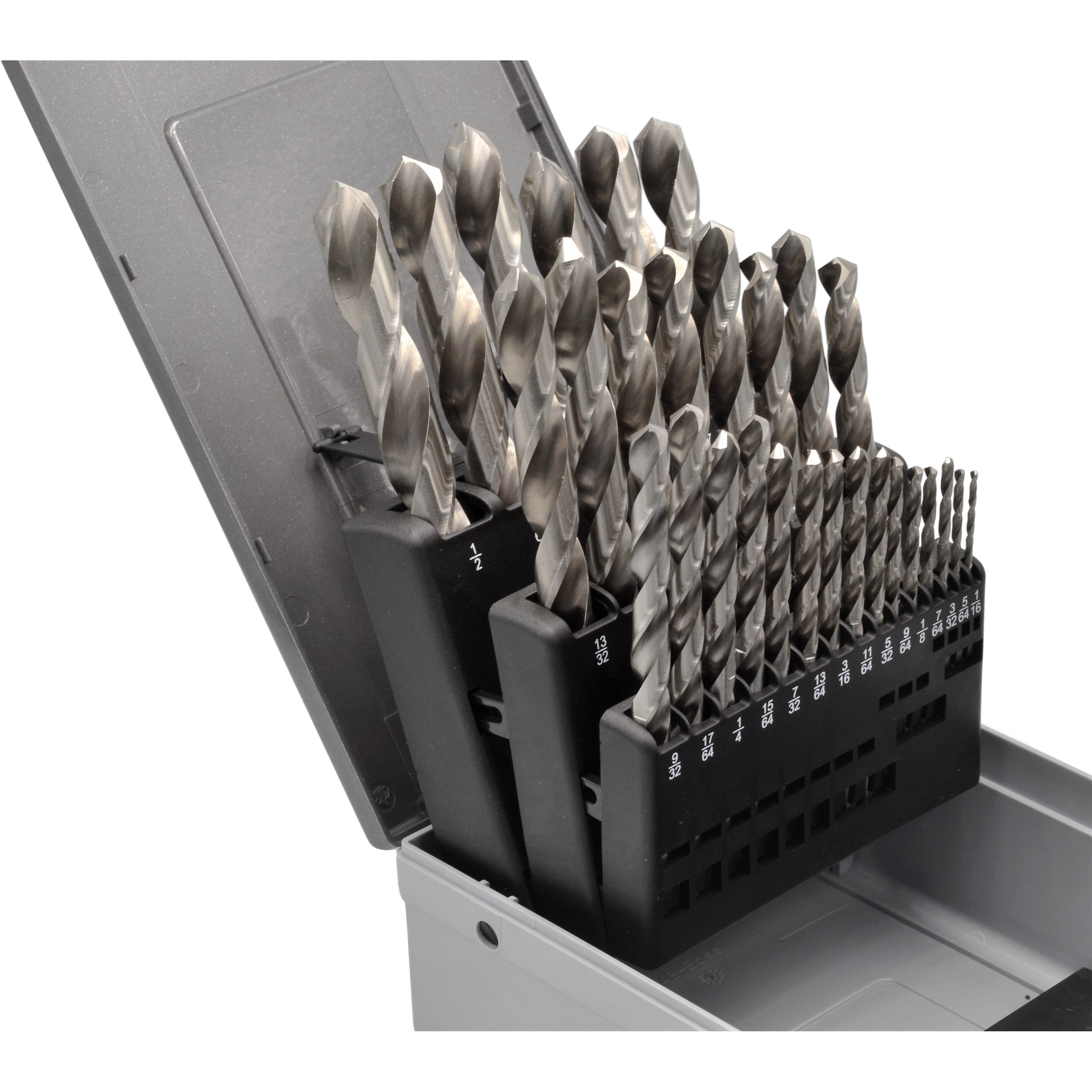 Hepyc Drill Bits Hepyc 1/16"- 1/2" HSS Drill Bit Set 1/64 Increments 29 Pc Kit