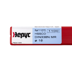 HEPYC DRILLS Hepyc 16.0mm HSS-Co Reduced Shank Drill – DIN 338 MR