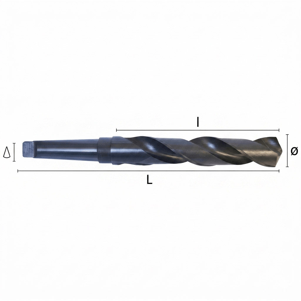 HEPYC DRILLS Hepyc 21/32" HSS Morse Taper Shank Drill MT2 DIN 345
