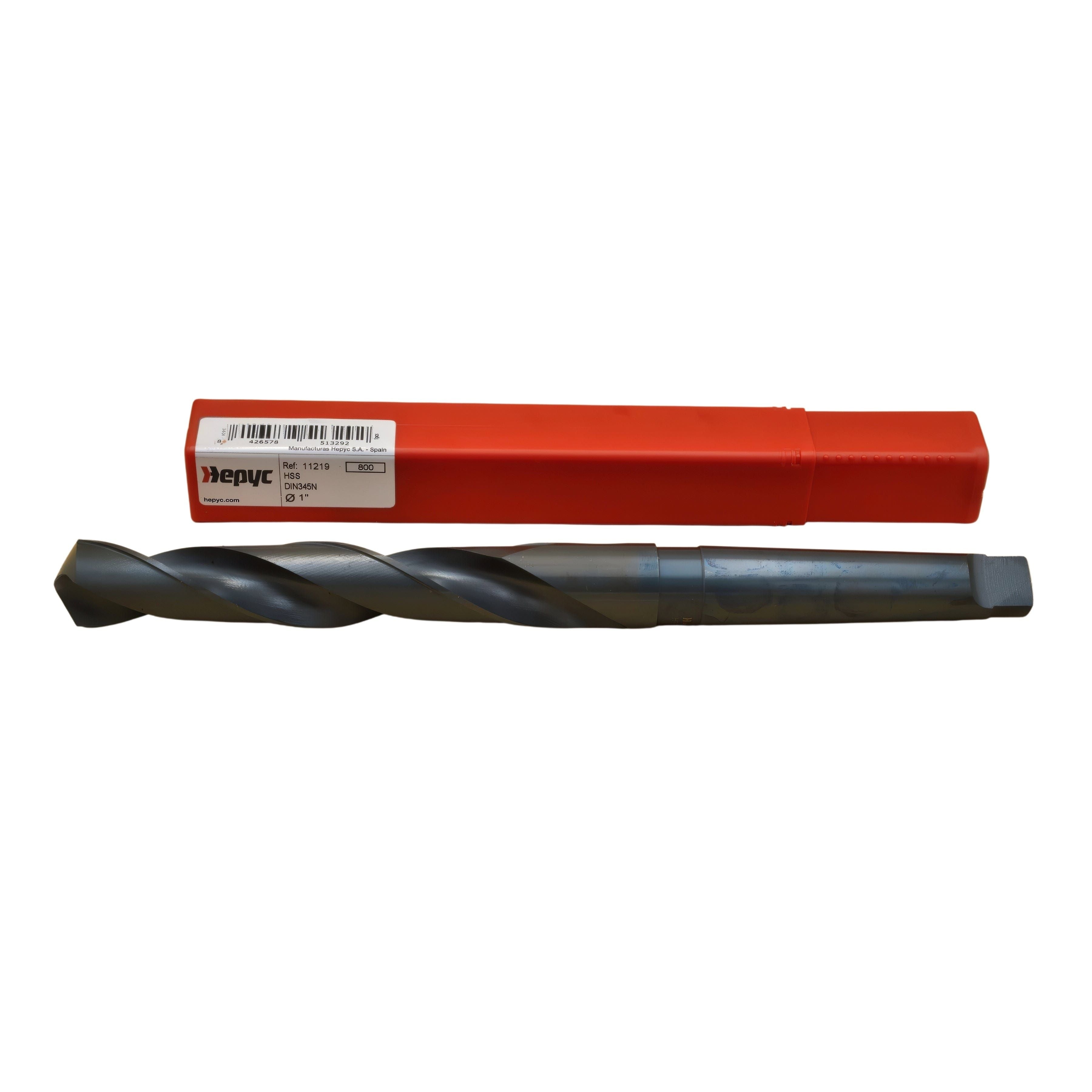 HEPYC DRILLS Hepyc Drill HSS DIN345N 1" – Taper Shank, 118° Point