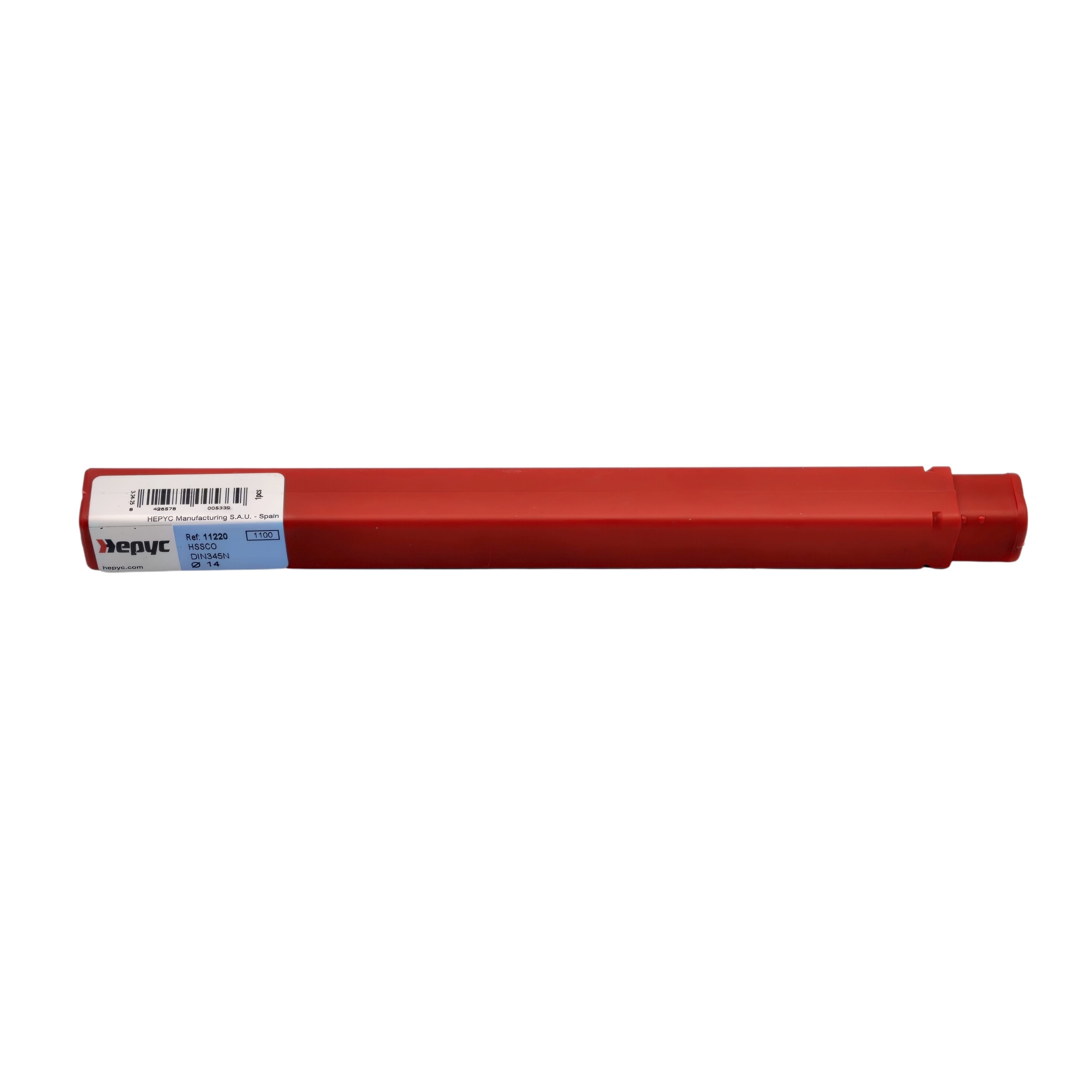 HEPYC DRILLS Hepyc HSSCo Taper Shank Drill Bit 14.0mm DIN345N CM1