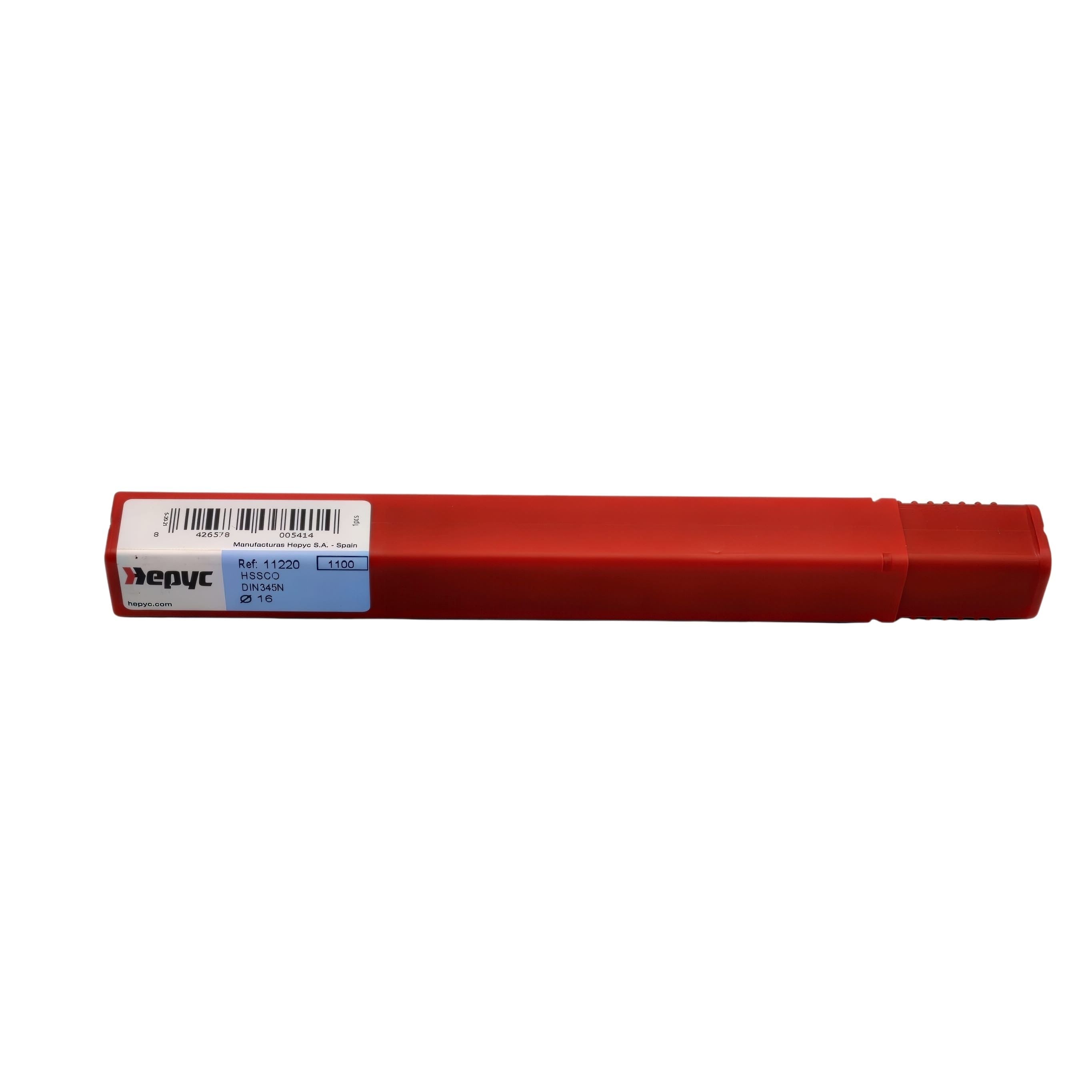 HEPYC DRILLS Hepyc HSSCo Taper Shank Drill Bit 16.0mm DIN345N CM2