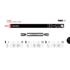 HEPYC MEASURING EQUIPMENT Hepyc GO / NO GO Thread Plug Gauge G 1/4-19 ISO228-2