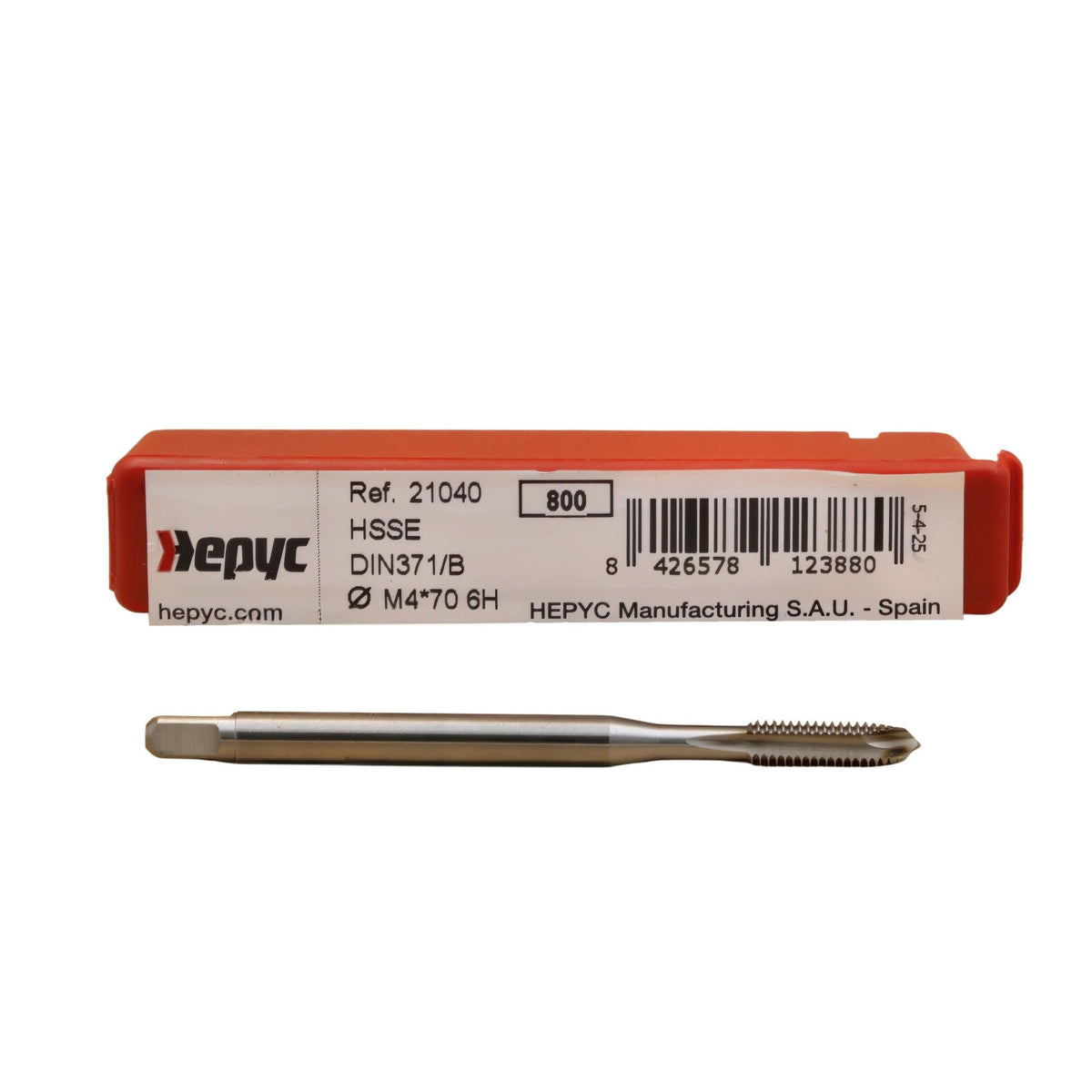 HEPYC TAPS Hepyc HSSE Gun Tap DIN 371 B M4 × 0.70