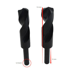 HSS Imperial Drill Bit Set – 5 Piece (9/16"–1") – Right Hand, 1/2" Reduced Shank - Twin Eagle Imports