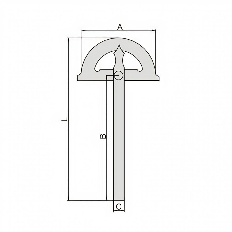 Insize 180° Protractor 300x500mm Range Series 4799-1300 - Twin Eagle Imports