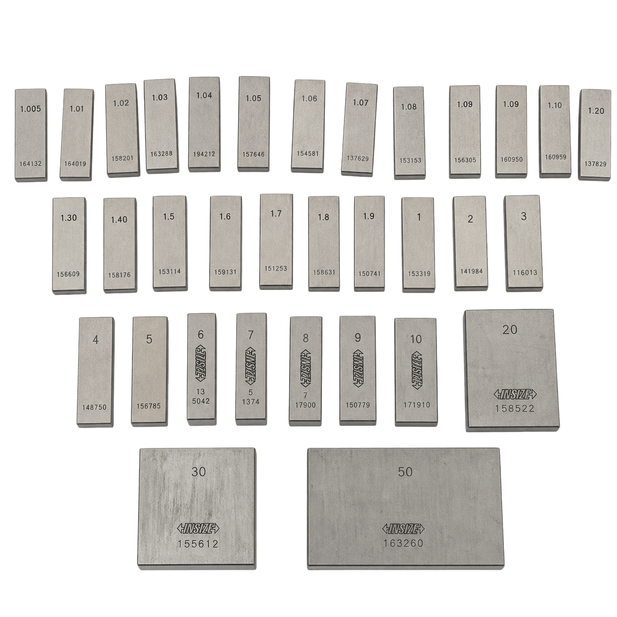 Insize 32 Piece Steel Gauge Block Set Series 4100-132 Grade 1 - Twin Eagle Imports