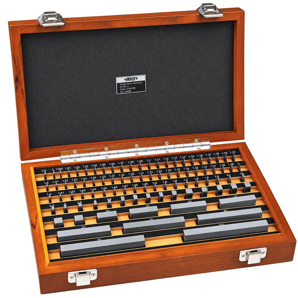 Insize 87 Piece Steel Gauge Block Set Series 4100-287 Grade 2 - Twin Eagle Imports