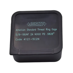 Insize American Standard Thread Ring Gauge 5/8-18 UNF Class 2A NOGO Series 4121-5C2N - Twin Eagle Imports