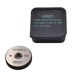 Insize American Standard Thread Ring Gauge 7/16-20 UNF Class 2A NOGO Series 4121-7D2N - Twin Eagle Imports