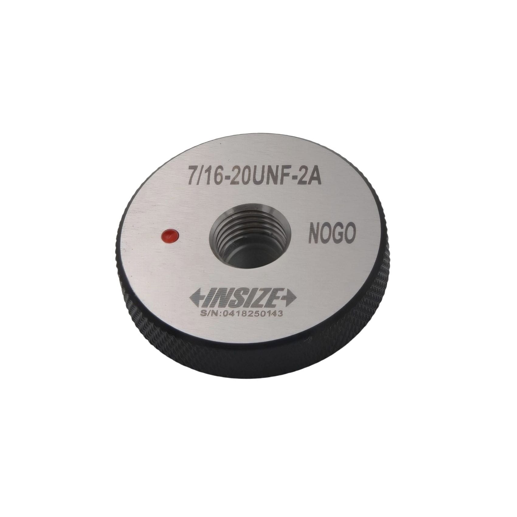 Insize American Standard Thread Ring Gauge 7/16-20 UNF Class 2A NOGO Series 4121-7D2N - Twin Eagle Imports