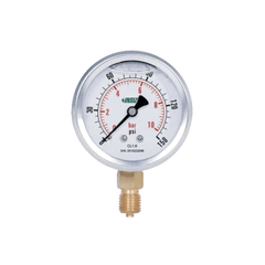 Insize Bourdon Tube Pressure Gauge 1/4NPT 0–10 Bar Series 5201-63N2Y10 - Twin Eagle Imports