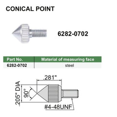 Insize Conical Point 0.281" Range Series 6282-0702 - Twin Eagle Imports