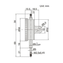 Insize Dial Indicator 10mm Range Series 2892-10 - Twin Eagle Imports