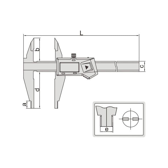 Insize Digital Caliper 0-200mm/0-8" Range Series 1171-200 - Twin Eagle Imports