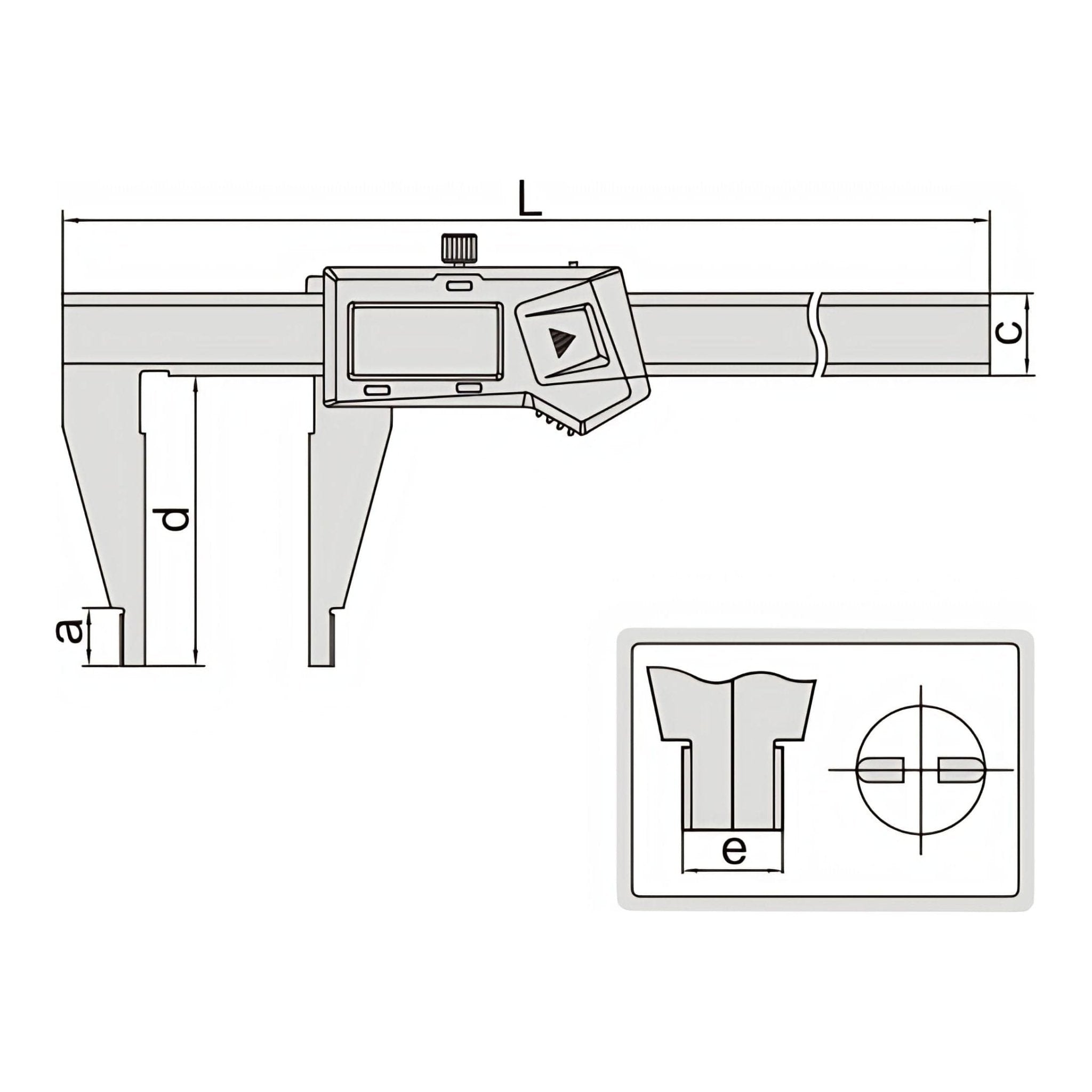 Insize Digital Caliper 0-300mm/0-12" Range Series 1170-306 - Twin Eagle Imports