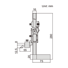 Insize Digital Height Gauge 0-150mm / 0-6" Range Series 1154-150 - Twin Eagle Imports