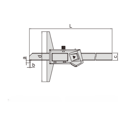 Insize Digital Hook Depth Gauge 0-300mm / 0-12" Range Series 1142-300A - Twin Eagle Imports