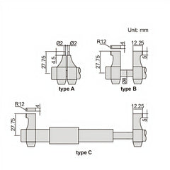 Insize Digital Inside Micrometer 25-50mm/1-2" Range Series 3520-50 - Twin Eagle Imports