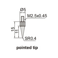 Insize Digital Mini Short Base Depth Gauge 0-12.7mm/0-0.5" Range Series 2142-101 - Twin Eagle Imports