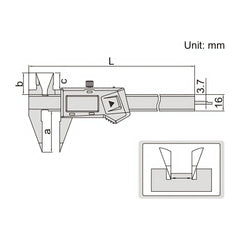 Insize Digital Point Caliper 0-150mm/0-6" Range Series 1183-150A - Twin Eagle Imports