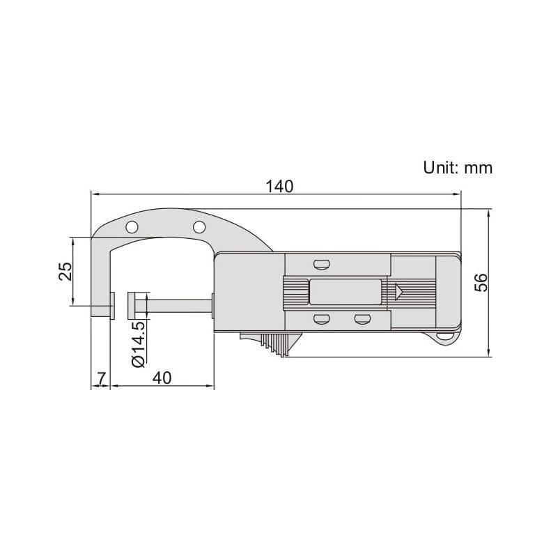 Insize Digital Snap Gauge 0-25mm/0-1" Range Series 2167-25 - Twin Eagle Imports