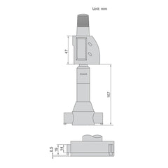 Insize Digital Three Points Micrometer Set 50-70mm/ 1.97-2.76" Range Series 3128-70 - Twin Eagle Imports