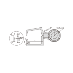 Insize External Dial Caliper Gauge 0-0.8" Range Series 2333-E081 - Twin Eagle Imports