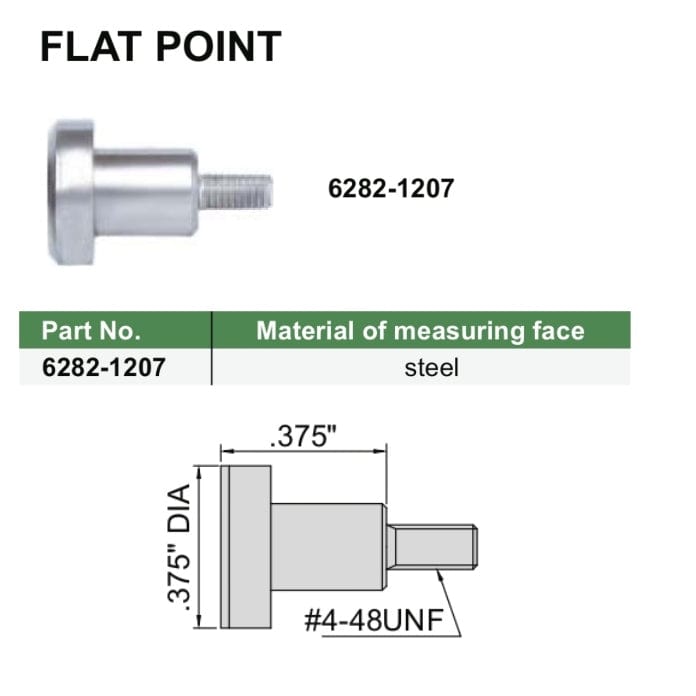 Insize Flat Point 0.375" Range Series 6282-1207 - Twin Eagle Imports