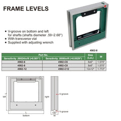 Insize Frame Level 6x6" Range Series 4902-6 - Twin Eagle Imports