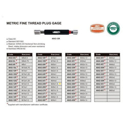 Insize GO/NOGO Thread Plug Gauge M25X1.5mm Series 4642-25R - Twin Eagle Imports
