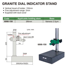 Insize Granite Comparator Stand Range Series 6866-150 - Twin Eagle Imports