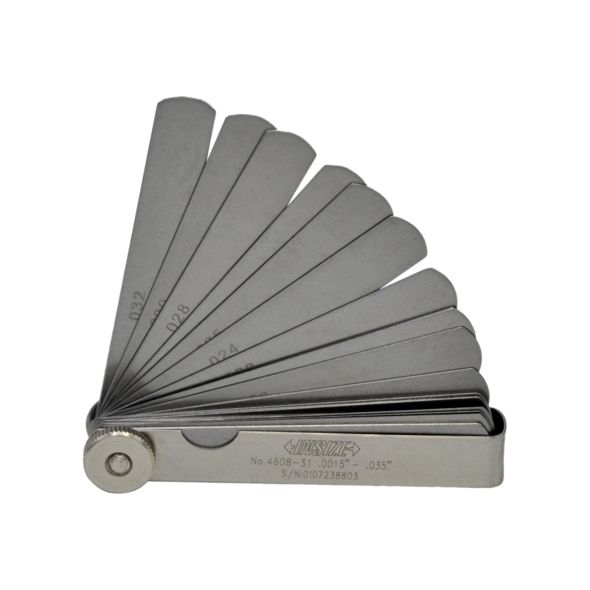 Insize Imperial Feeler Gauge 32pc Set 0.0015"-0.35" Range Series 4608-31 - Twin Eagle Imports