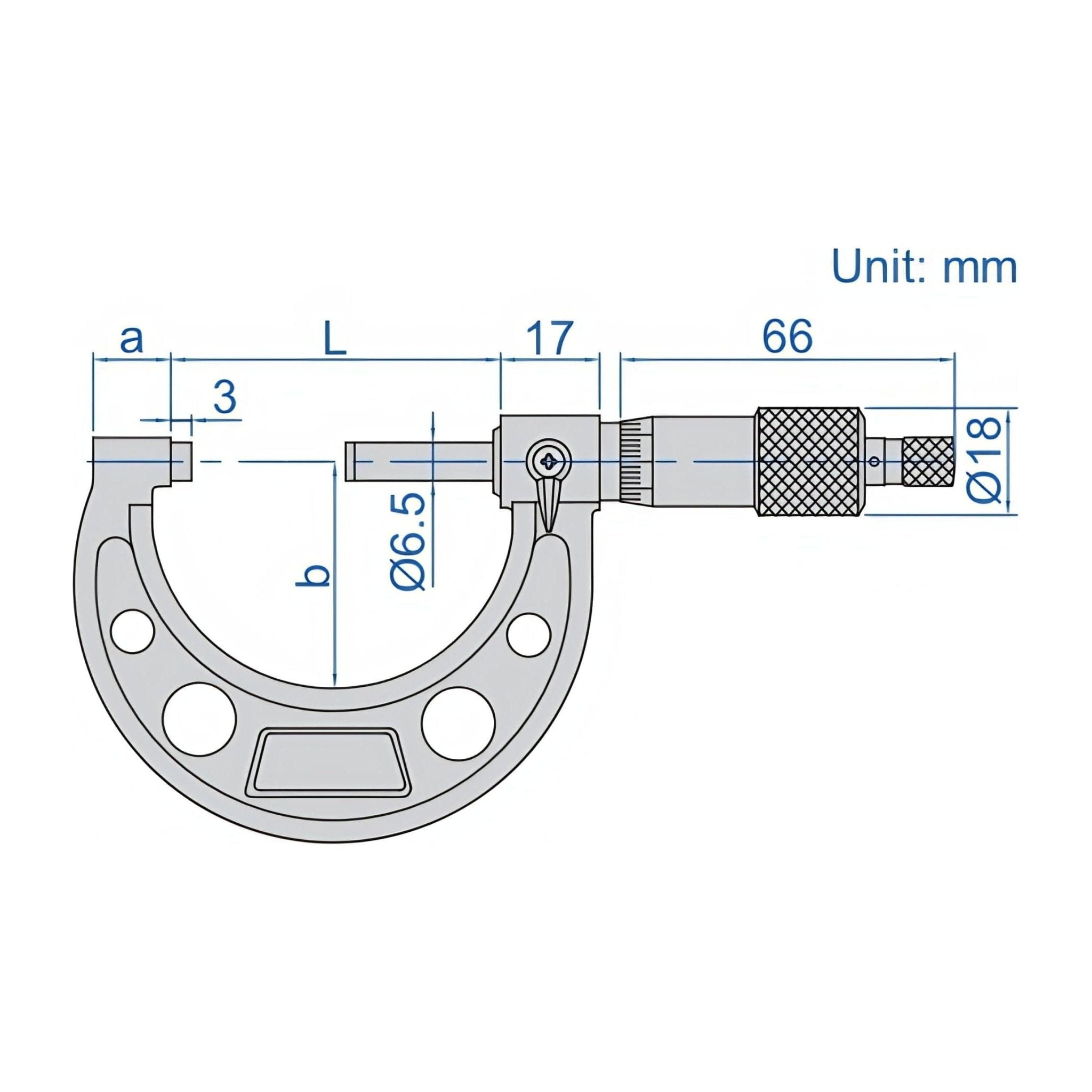 Insize Imperial Outside Micrometer Set 6-12" Range Series 3203-126A - Twin Eagle Imports