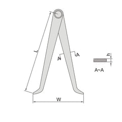 Insize Inside Caliper 0-200mm Range Series 7240-200 - Twin Eagle Imports