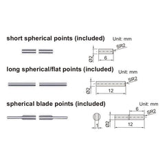 Insize Interchangeable Point Digital Caliper Range Series 1526-200 - Twin Eagle Imports