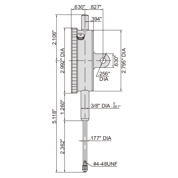 Insize Large Face Dial Indicator Range Series 2312-2 - Twin Eagle Imports
