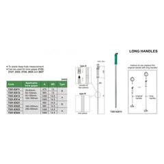 Insize Long Handle for Bore Gauges 473mm Series 7351-EX11 - Twin Eagle Imports