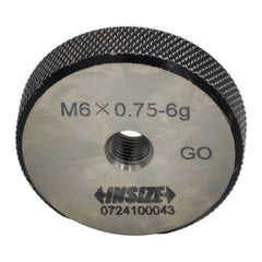 INSIZE Manufacturing Insize GO Thread Ring Gauge M6X0.75 Series 4129-6L