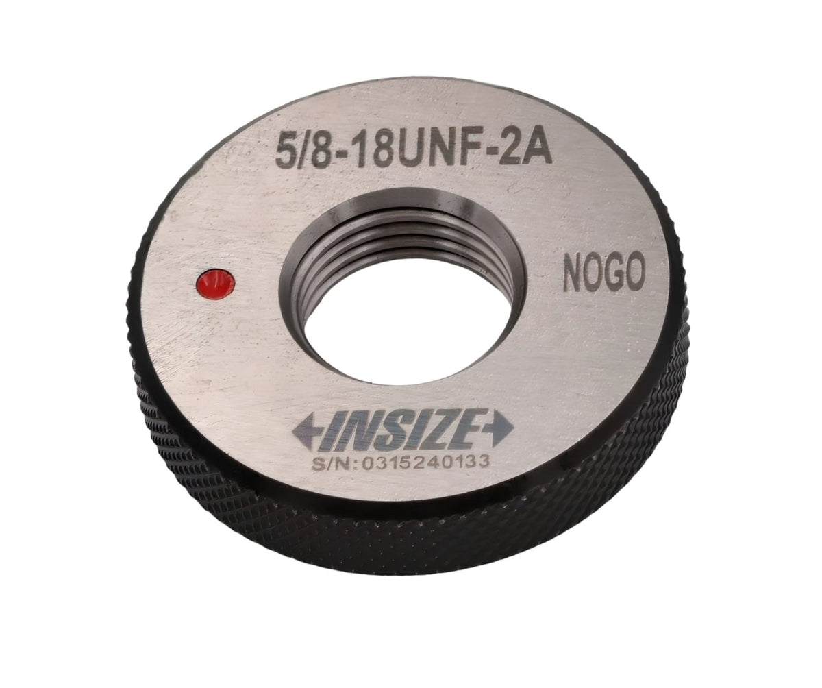 INSIZE MEASURING EQUIPMENT Insize American Standard Thread Ring Gauge 5/8-18 UNF Class 2A NOGO Series 4121-5C2N