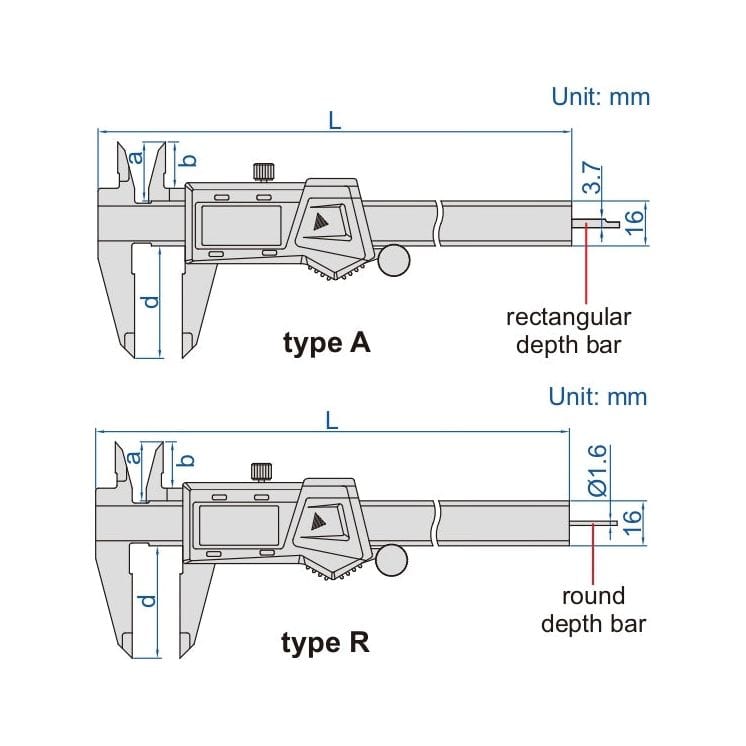 INSIZE Measuring Equipment Insize Digital Caliper 0-200mm / 0-8" Range Series 1103-200