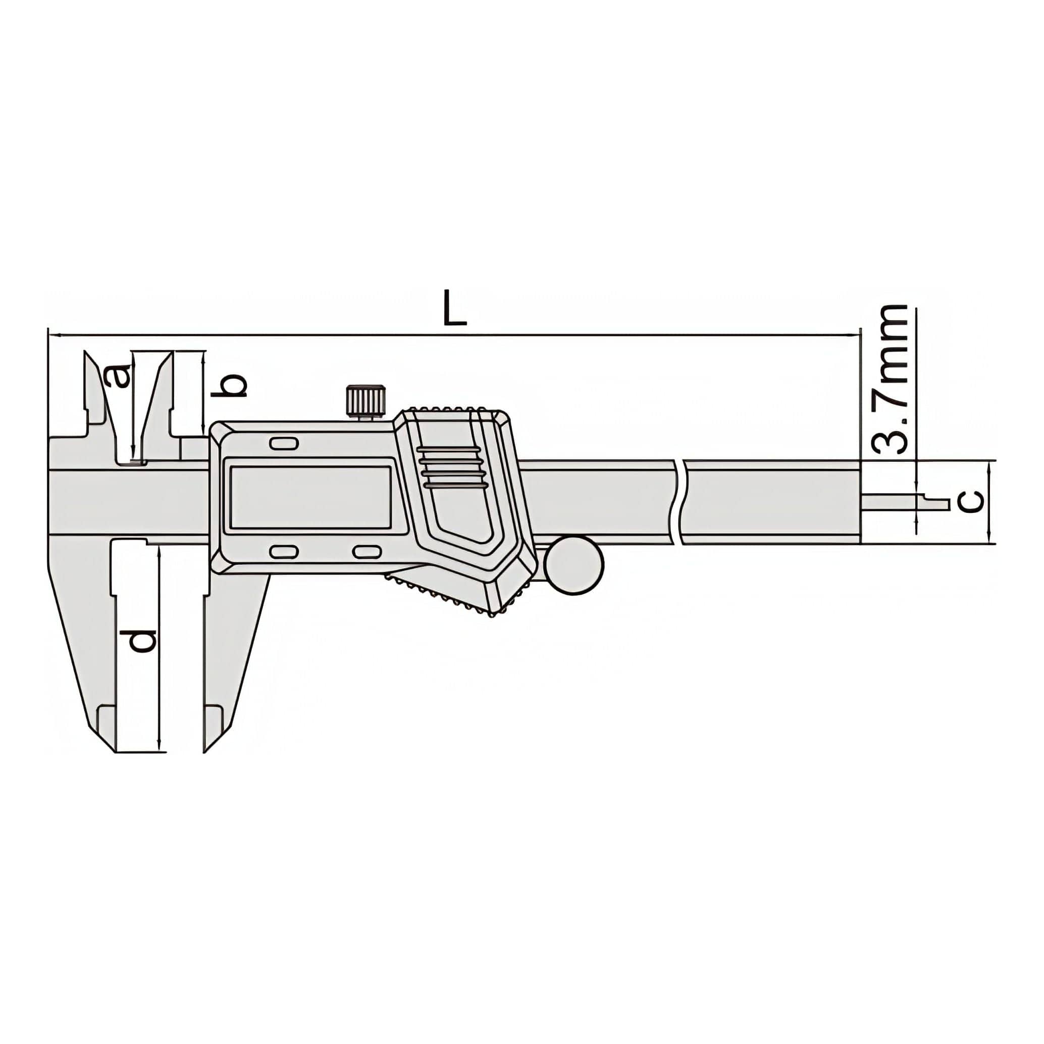 INSIZE Measuring Equipment Insize Digital Caliper 0-300mm/0-12" Range Series 1114-300A