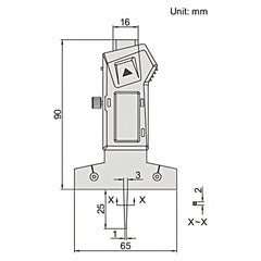 INSIZE Measuring Equipment Insize Digital Depth Gauge 0-25mm x 0.01mm Range Series 1145-25A