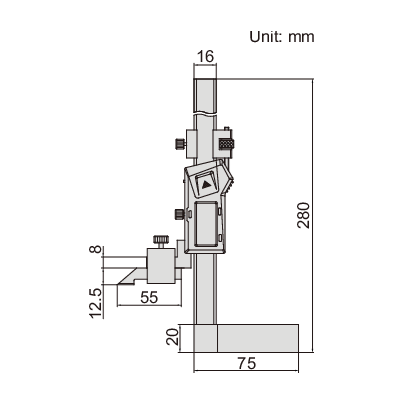 INSIZE Measuring Equipment Insize Digital Height Gauge 0-150mm / 0-6" Range Series 1154-150