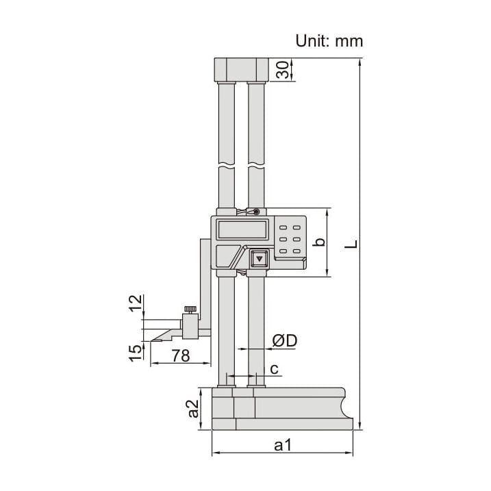 INSIZE Measuring Equipment Insize Digital Height Gauge  0-600mm / 0-24" Range Series 1151-600