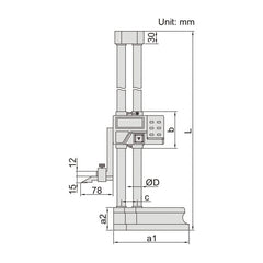 INSIZE Measuring Equipment Insize Digital Height Gauge  0-600mm / 0-24" Range Series 1151-600