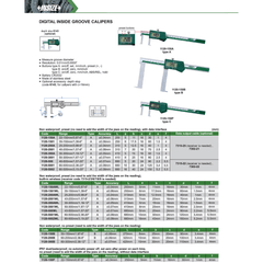 INSIZE MEASURING EQUIPMENT Insize Digital Inside Groove Caliper 40–500 mm Range Series 1120-500